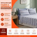 Ver imagem 6 de Jogo de Cama Casal Sultan Realce Premium 140 Fios 4 Peças Lençol com Elástico Vittorio