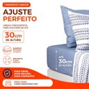 Ver imagem 7 de Jogo de Cama Casal Sultan Realce Premium 140 Fios 4 Peças Lençol com Elástico Vittorio