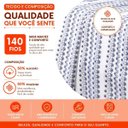 Ver imagem 5 de Jogo de Cama Casal Sultan Realce Premium 140 Fios 4 Peças Lençol com Elástico Vittorio