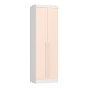 Ver imagem 2 de Guarda-Roupa Modulado 2 Portas 3 Gavetas com Prateleiras Infinity Branco/Blush