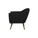 Ver imagem 2 de Poltrona Decorativa Sacha Corano Preto - Gran Belo Decor