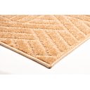 Ver imagem 4 de Tapete Sala Alto Relevo Realce Trama 72 Bege Dourado 250x300 cm 2,5x3m