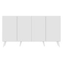 Ver imagem 7 de Aparador Buffet 4 Portas Retrô Veneza Multimóveis V3556 Branco
