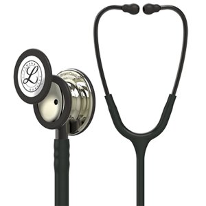 Estetoscopio 3m Littmann Classic Iii 5861 Preto Champanhe Espelhado Conector Preto