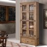 Cristaleira Antiga Para Sala De Jantar Madeira Maciça 2 Portas Mel Shop JM - 1