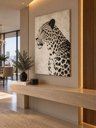 Ver imagem 3 de Quadro Onça Pintada Arte Minimalista 40x60