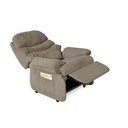 Ver imagem 3 de Poltrona do Papai Barão Reclinável Veludo Liso Chocolate - Império Estofados