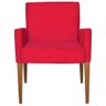 Poltrona Decorativa Sofia Suede Vermelho - Kasa Sofá - 1
