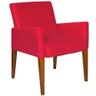 Poltrona Decorativa Sofia Suede Vermelho - Kasa Sofá - 2
