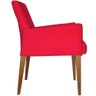 Poltrona Decorativa Sofia Suede Vermelho - Kasa Sofá - 3