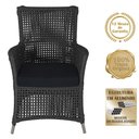 Ver imagem 5 de 2 Poltronas e 1 Mesa Igapó Alumínio Fendi Corda Náutica E12 Preto