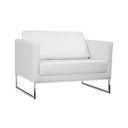 Ver imagem 1 de Poltrona Decorativa Julia 106cm Corano Branco - Gran Belo Decor