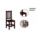Ver imagem 4 de Kit 4 Cadeiras Madeira Maciça Diamante Cor Castanho Nemargi