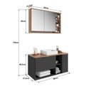 Ver imagem 3 de Gabinete de Banheiro com Espelheira e Cuba 90cm Essence BA308/EP400 Yescasa