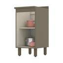 Ver imagem 2 de Balcão 1 Porta 40cm Duna-Cristal com Tampo Connect - Móveis Henn Duna-Cristal