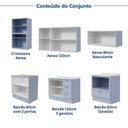 Ver imagem 6 de Cozinha Planejada 6 Peças com Tampo com Cristaleira Marselha CabeCasa MadeiraOriginals Azul/Sereno