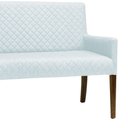 Ver imagem 2 de Poltrona 2 Lugares Liverpool Base Madeira Corano Branco - Gran Belo Decor