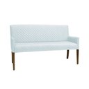 Ver imagem 1 de Poltrona 2 Lugares Liverpool Base Madeira Corano Branco - Gran Belo Decor