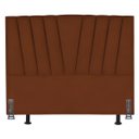 Ver imagem 2 de Cabeceira Estofada Solteirão 100 Cm Noah em Suede e Frame:terracota