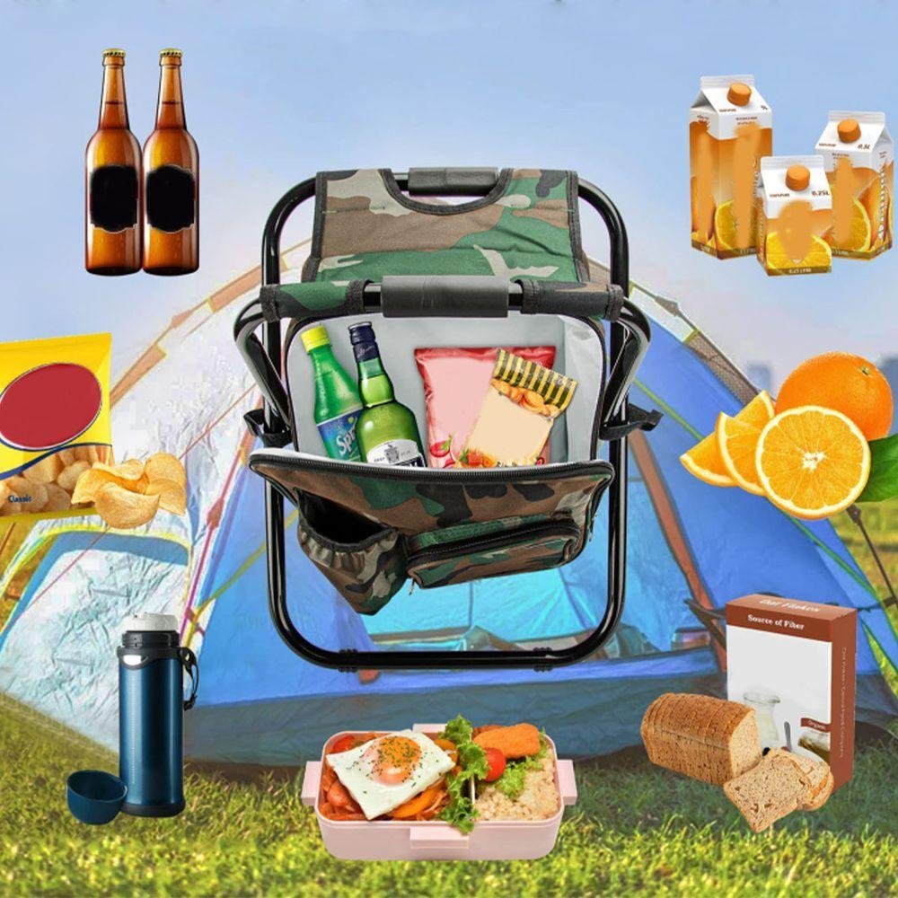 Cadeira Mochila Banqueta Bolsa Termica 2 em 1 Praia Camping Pesca Piquenique Acampamento Pescaria - 8
