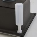 Ver imagem 4 de Pia Cuba Dupla 78x43 de Aço Inox 201 com Escorredor Dosador e Válvulas para Cozinha Moderna