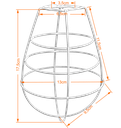 Ver imagem 2 de Cupula de Aramado Lampshape Preto para Pendentes e Abajures