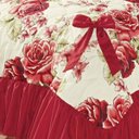 Ver imagem 3 de Cobre Leito Laila Casal Bouquet Vermelho com 5 peças Algodão e Poliester