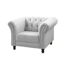 Ver imagem 1 de Poltrona Decorativa Maggiore Couro Branco - Gran Belo