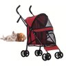 Carrinho Cao Cachorro Gato Pet Passeio Transporte Lazer Animal de Estimaçao Dobravel Restaurante Sho - 1