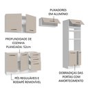 Ver imagem 5 de Armário de Cozinha Completa 270cm Branco/crema Agata Madesa 08