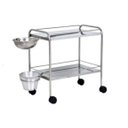 Ver imagem 1 de Carro Curativo Inox com Balde e Bacia.