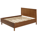 Ver imagem 2 de Cama de Casal 1,60m Madeira Maciça Linha Cairo Marrom/Amêndoa