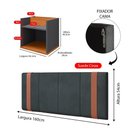 Ver mais imagens de Kit 2 Mesinhas Suspensa Compacta Cabeceira Estofada Cama Box Queen Size 1,60 Proteção Parede - Rpm