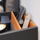 Ver imagem 6 de Kit 2 Mesinhas Suspensa Compacta Cabeceira Estofada Cama Box Queen Size 1,60 Proteção Parede - Rpm