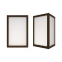 Ver imagem 1 de Arandela Luminária Vitra 3 Vidros Externa Marrom 1xe27 Starlumen St2953