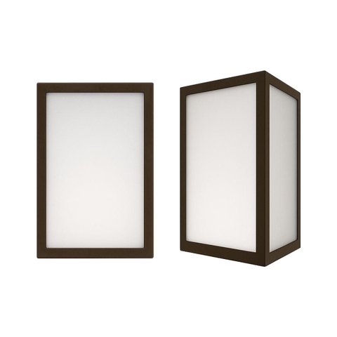 Arandela Luminária Vitra 3 Vidros Externa Marrom 1xe27 Starlumen St2953