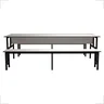 Conjunto Mesa para Refeitório 8 Lugares com Bancos Separados - 2