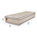Ver imagem 5 de Colchão Solteiro King Prorelax Solteiro 96x203x38 Ouro Molas Ensacadas Pillow Top Viscoelástico