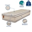 Ver imagem 4 de Colchão Solteiro King Prorelax Solteiro 96x203x38 Ouro Molas Ensacadas Pillow Top Viscoelástico