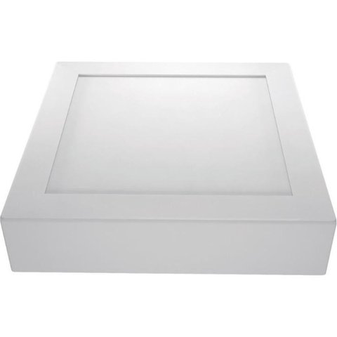 Painel Led Sobrepor Quadrado 15w 2700k Bivolt Luminatti