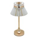 Ver imagem 1 de Luminária Decorativa Led Mesa Usb Metal 33x15x15cm Dourado