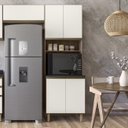 Ver imagem 4 de Paneleiro de Cozinha para Micro-ondas Maly N03 Carvalho/off White - Mpozenato