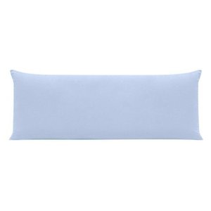 Fronha Avulsa para Travesseiro Corpo 0,50x1,50M com Zíper Percal 200 Fios Azul