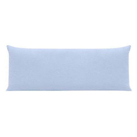 Fronha Avulsa para Travesseiro Corpo 0,50x1,50M com Zíper Percal 200 Fios Azul