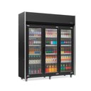 Ver imagem 1 de Refrigerador Vertical Auto Serviço 1200 litros Preto com Led Fros Free GEAS- 3 Portas PR