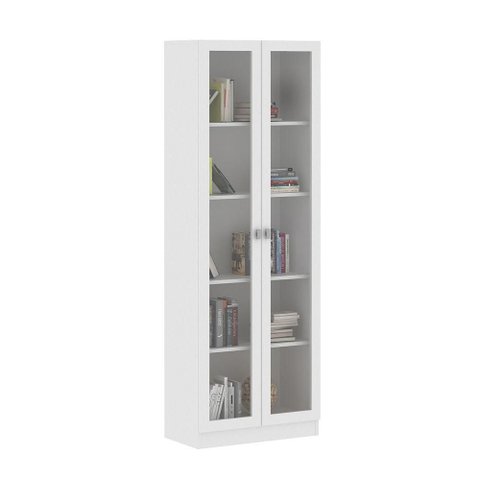 Armário Estante Alto ME4115 2 Portas 4 Prateleiras MDP Branco Gran Belo