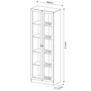 Ver imagem 2 de Armário Estante Alto ME4115 2 Portas 4 Prateleiras MDP Branco Gran Belo