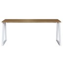 Ver imagem 3 de Mesa Escrivaninha Industrial e Gaveteiro com Rodízios Idea A03 Nogal Sevilha Branco - Lyam Decor
