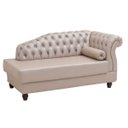 Ver imagem 1 de Chaise Estofada com Pés de Madeira Veracruz Tcs-350 Branco - Laura Lar