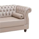 Ver imagem 2 de Chaise Estofada com Pés de Madeira Veracruz Tcs-350 Branco - Laura Lar
